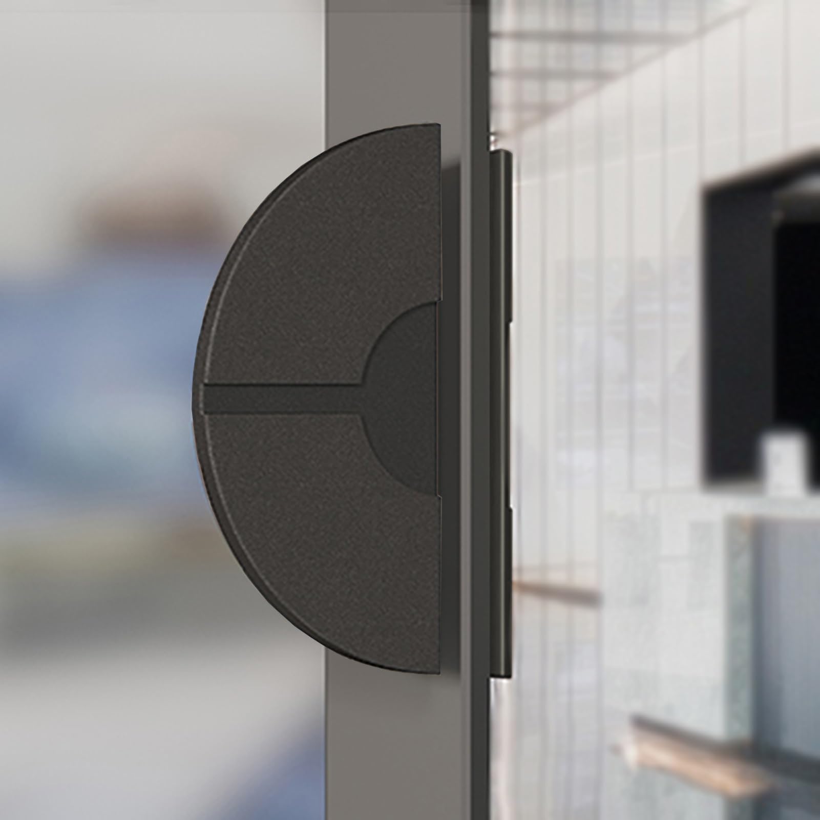 Poignée de porte en verre double face pour réparer et rénover vos accès de bureaux