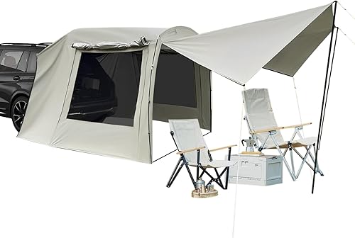 4-6 Person Waterproof SUV Camping Tent 15.91 x 7.87 x 6.4ft Car Awning Outdoor Tent Car Tent Attachment for Camping Family Outdoor Adventures disponible en Yaxa Costa Rica