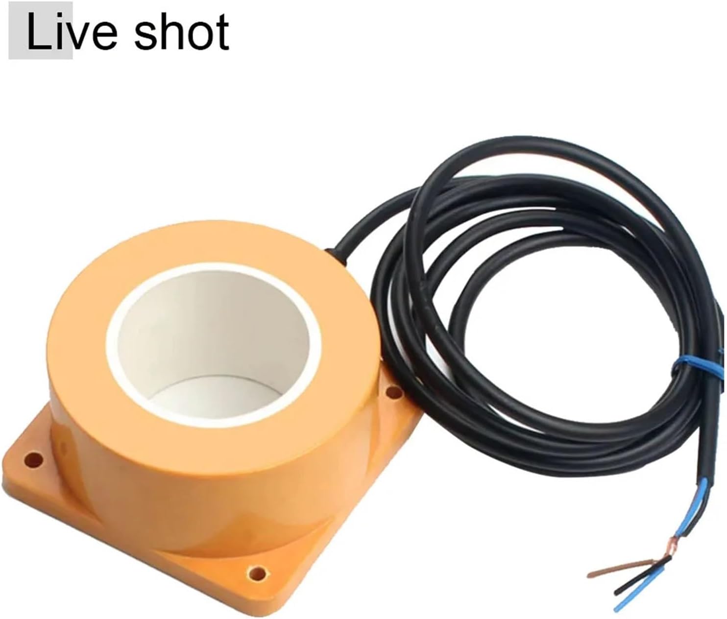 Large Ring Inductive Proximity Switch Metal Detection Solder Wire Spring Screw Machine Feed Detection Count Sensor(TCA-3070-70H,PNP-NO)
