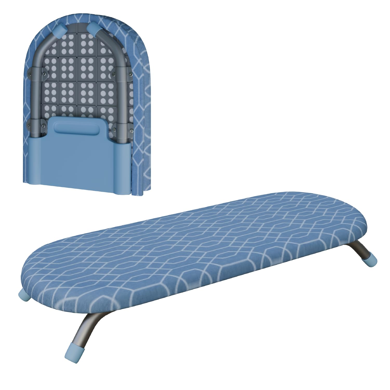 Lifelong Table Top Foldable Board for Ironing | Portable Ironing Stand | Iron Board | Compact &amp; Space Saving | Ironing Table for Dorms, Laundry Rooms