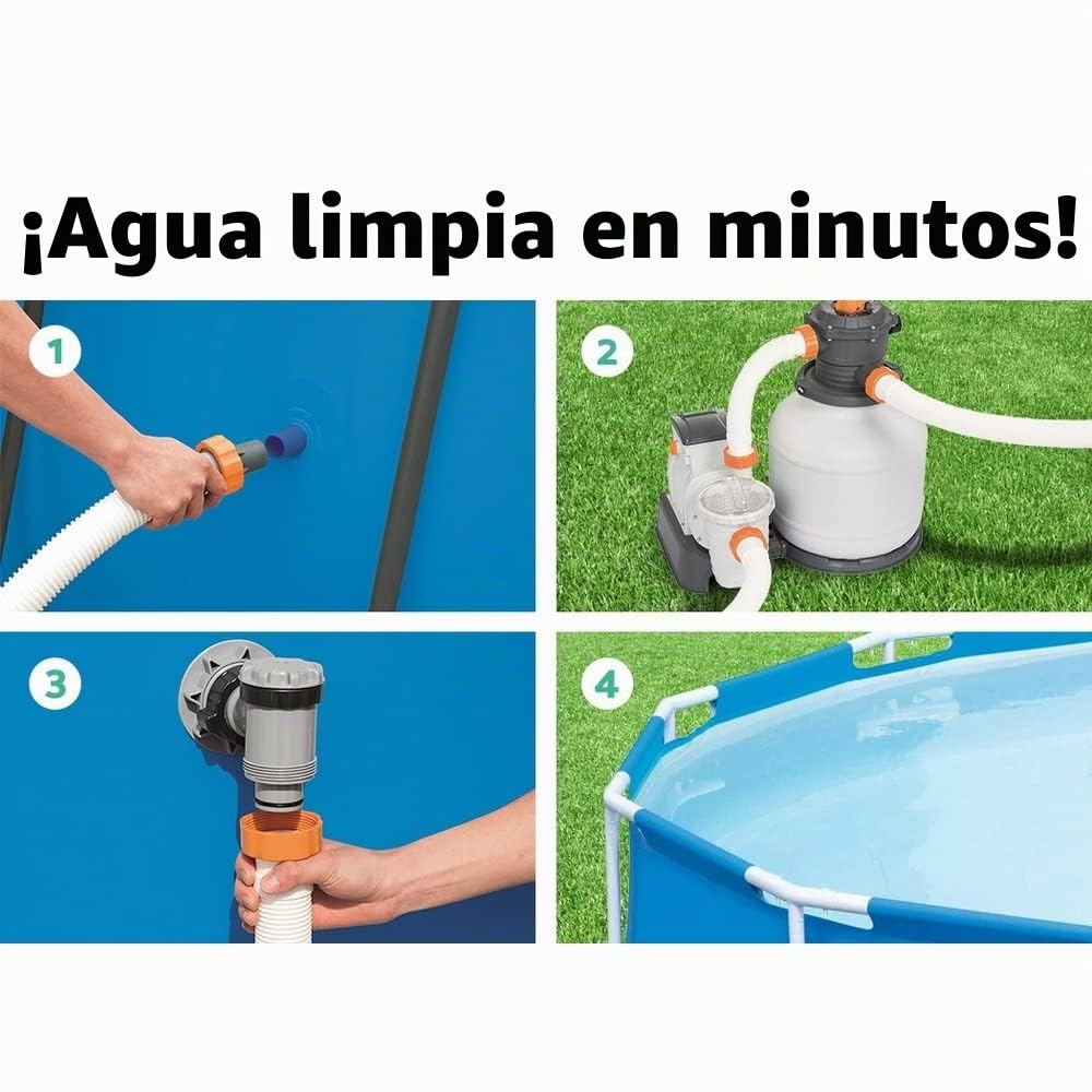 Bestway 58499 - Depuradora de Arena 8.327 l/h Conexión 38 mm