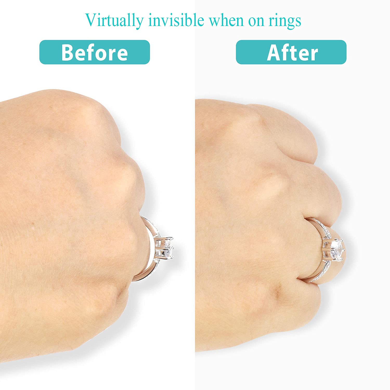 Kit Regolatore Misura Anelli - 34 Pezzi Invisibile Per Anelli Troppo Larghe - Foto 5