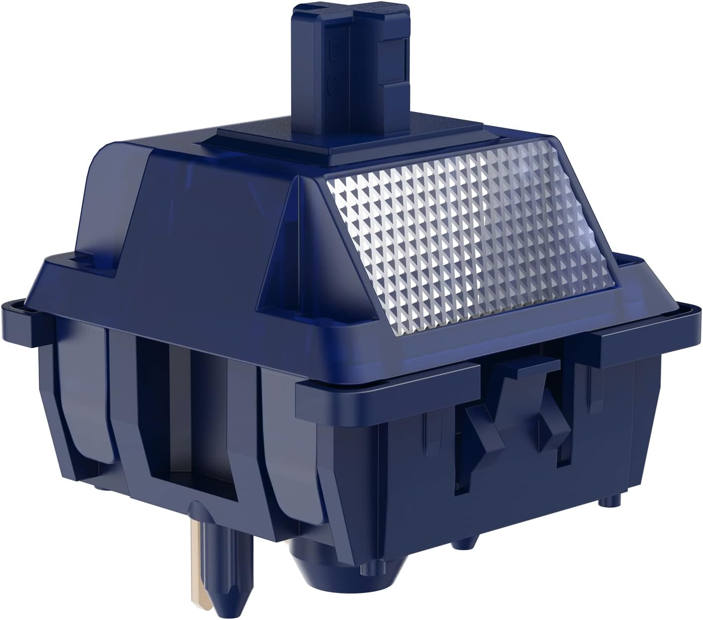 DUROCK Blue Lotus Switch, High Precision T1 Tactile Switches 65g Long Spring Pre-Lubed RGB Heavy Tactile Keyboard Switches (DUROCK Blue Lotus, 70pcs)