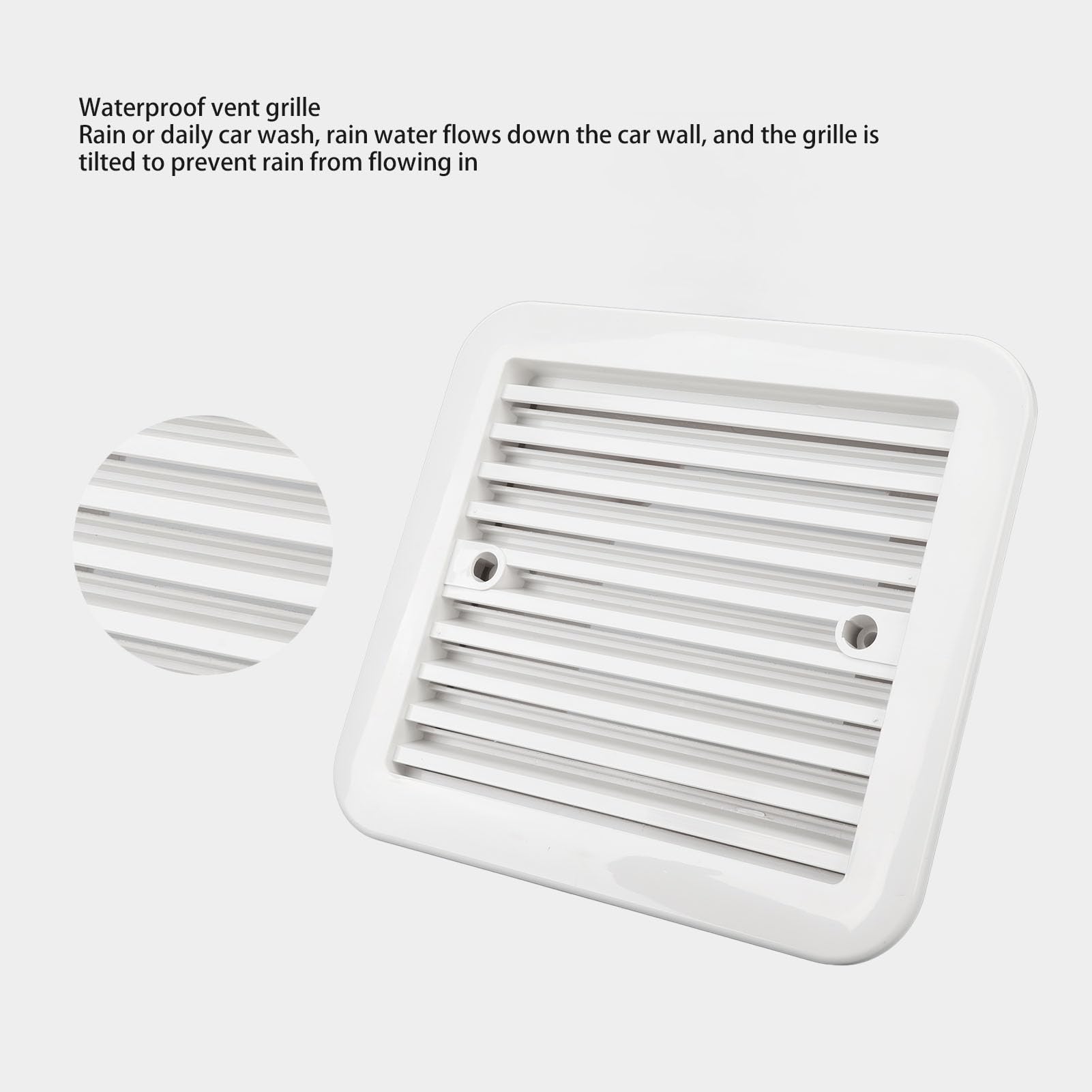 Griglia di ventilazione laterale per, Presa d'aria impermeabile per supporto ricambio d'aria, Griglia di uscita di ventilazione per versatile e resistente allo
