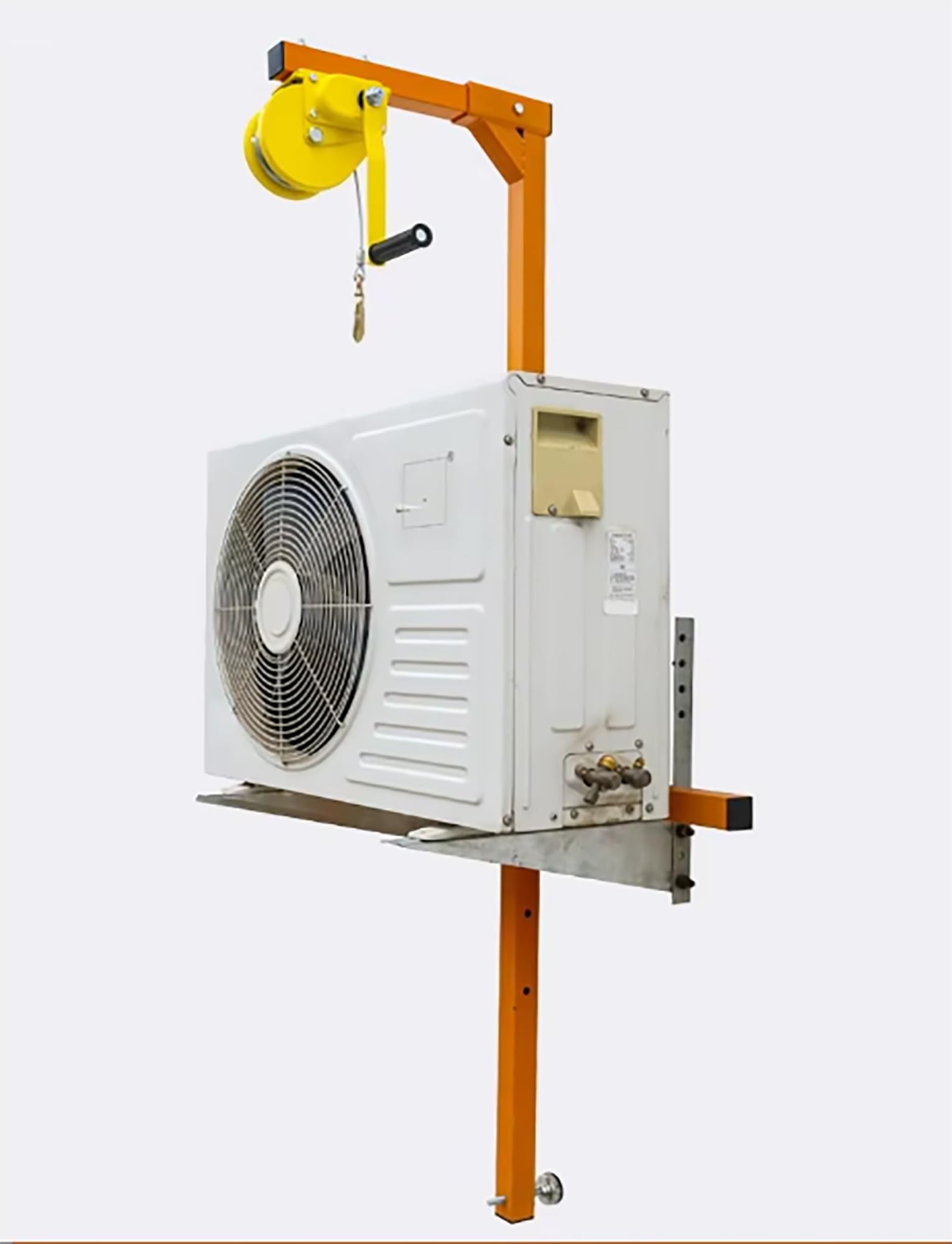Hebewerkzeug for die Installation von Klimaanlagen, Hebekräne for Klimaanlagen, mit manueller Winde, Halterung for Klimaanlage aus Kohlenstoffstahl, 3 PS(150kg-3000cm)