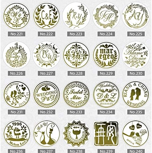 Miniatura 4 de YGHM Sello de cera de sellado personalizado Logo Imagen personalizada Sello de cera de sellado personalizado Invitación de boda Sello vintage