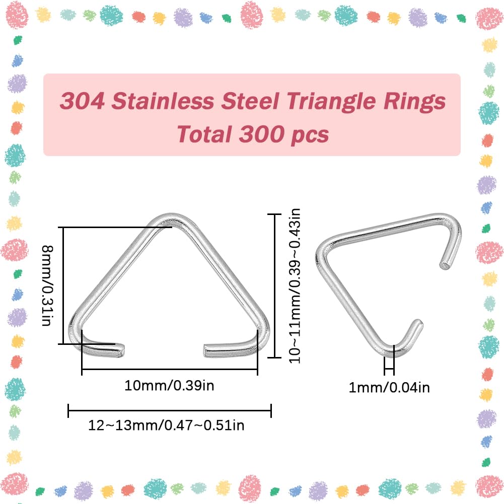 SUNNYCLUE 200 Stück Doppelschlaufen-Spaltringe – Edelstahl 304 Für Schmuck DIY
