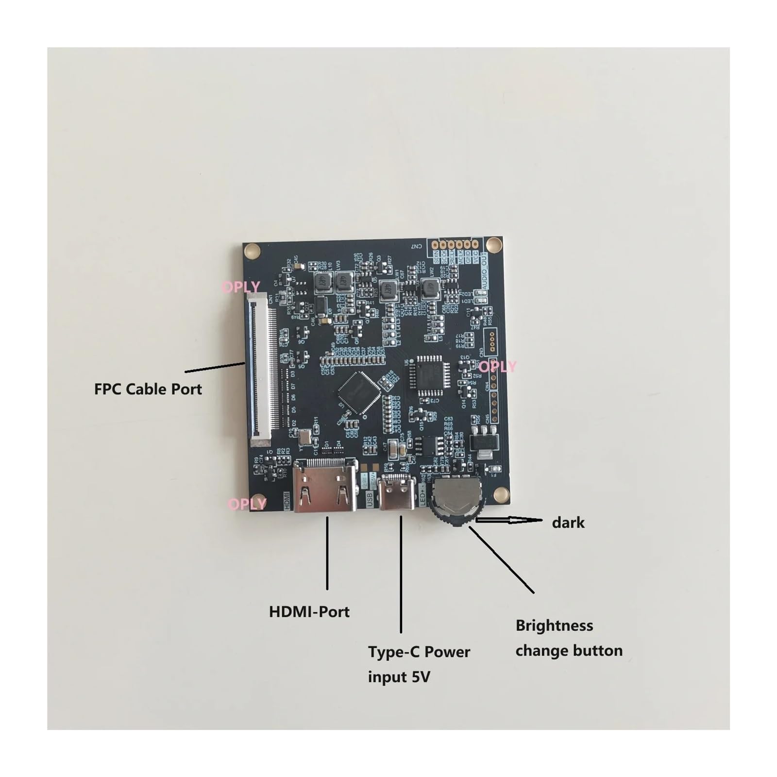Modulo Schermo IPS Da 7,9 "Pannello 2048 * 1536 2K 1536x2048 LED Da 7,9 Pollici + Scheda Controller Compatibile HDMI Tipo C A MIPI for PS 360Box(Only board)