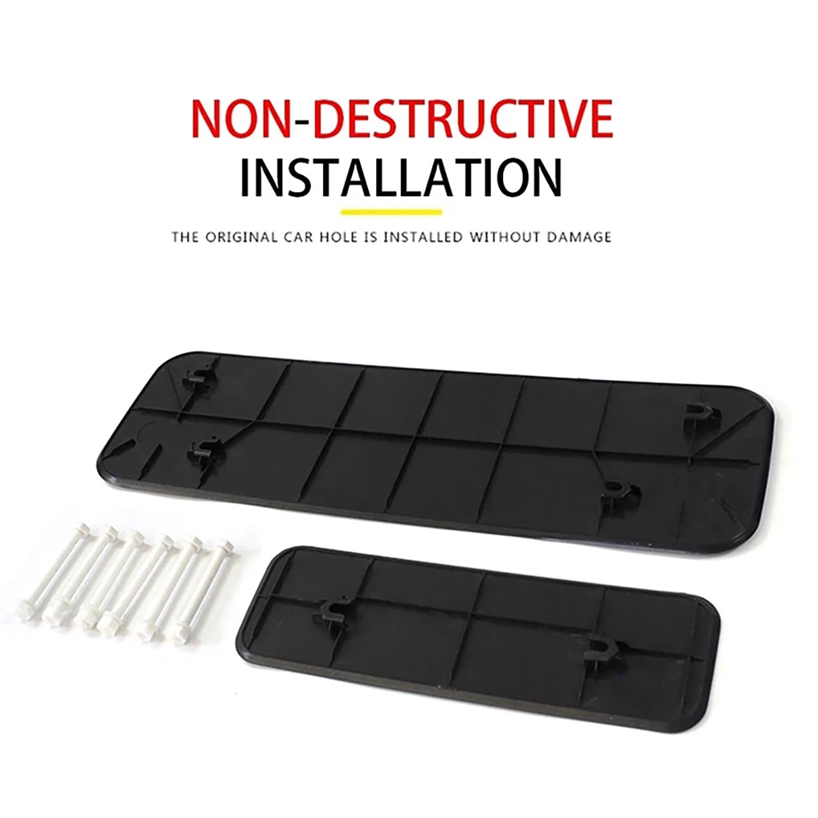 TWOMEM Auto Hinten Reserverad Reifen Nahtlose Platte Schutzhülle Stamm Heckklappe Bord Für Land Rover Defender 2020-2023 90 110,A-Black