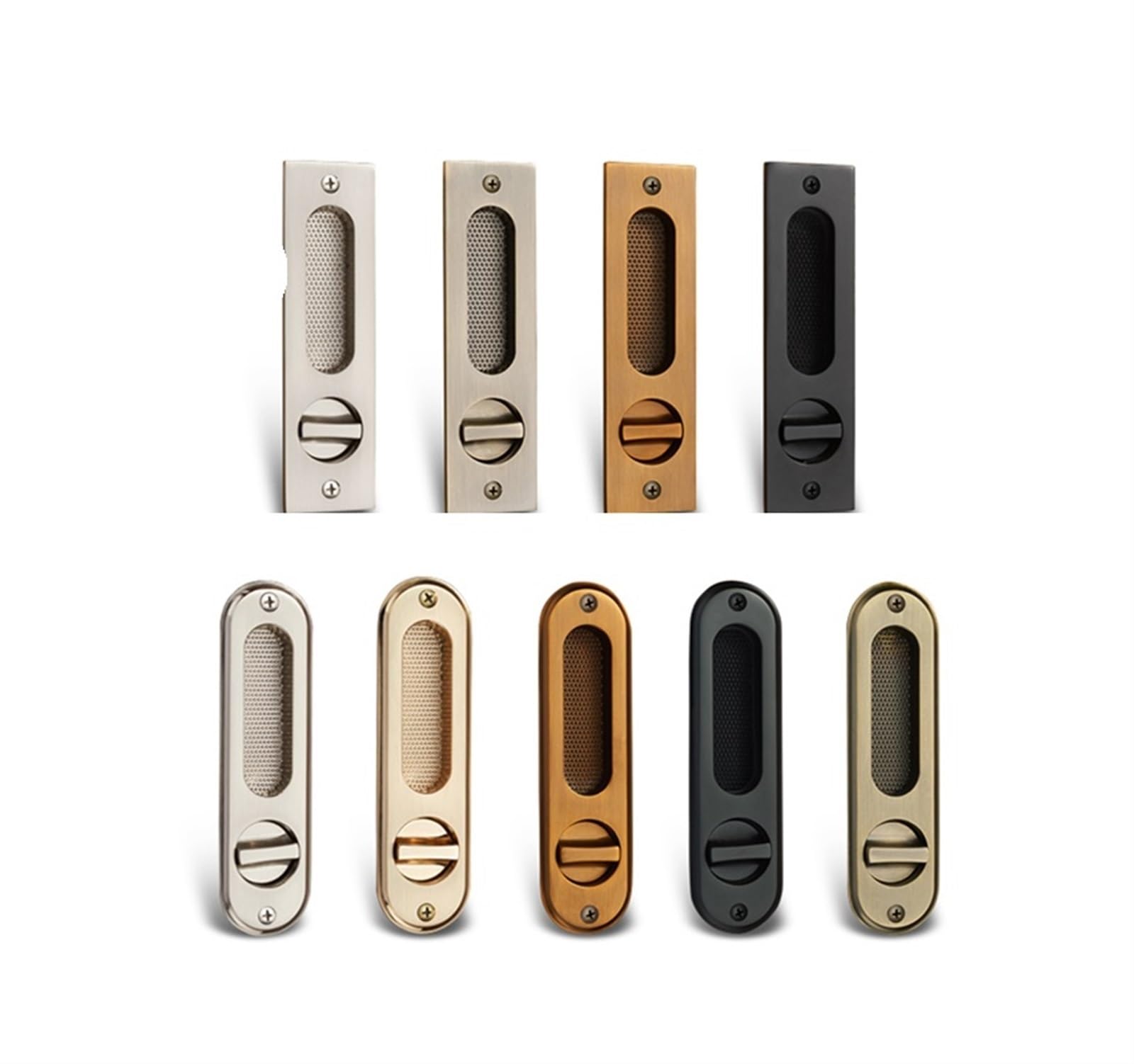 Cerradura de puerta con manija oculta, cerradura de tirador de puerta interior, cerradura de puerta, herrajes for muebles, 1 pieza(I)