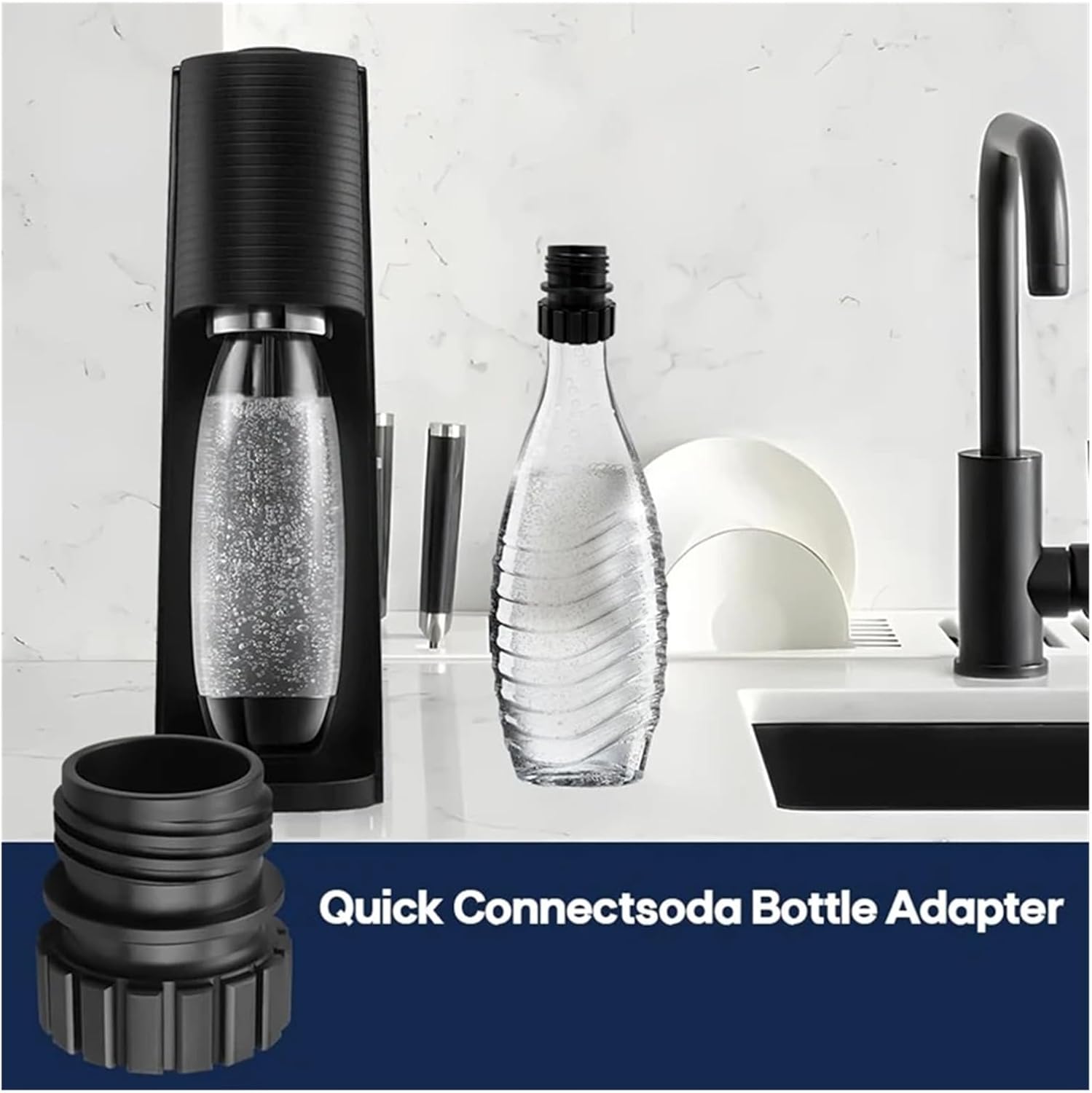 Soda Bottle Adapter 4pcs Quick Connect Sodas Bottles Adapter
