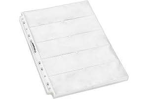 TYH Supplies Business Card Sheet Protector for 3-Ring Binder