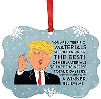 Vista 56 de Andaz Press Presidente Donald Trump Fancy Frame Recuerdo Adorno de Navidad, Regalo de broma de Técnico de Farmacia, 1 paquete, divertidas ideas