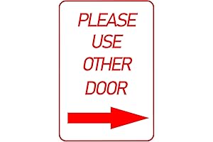 Door Sign - Use Other Door Right Arrow Sign