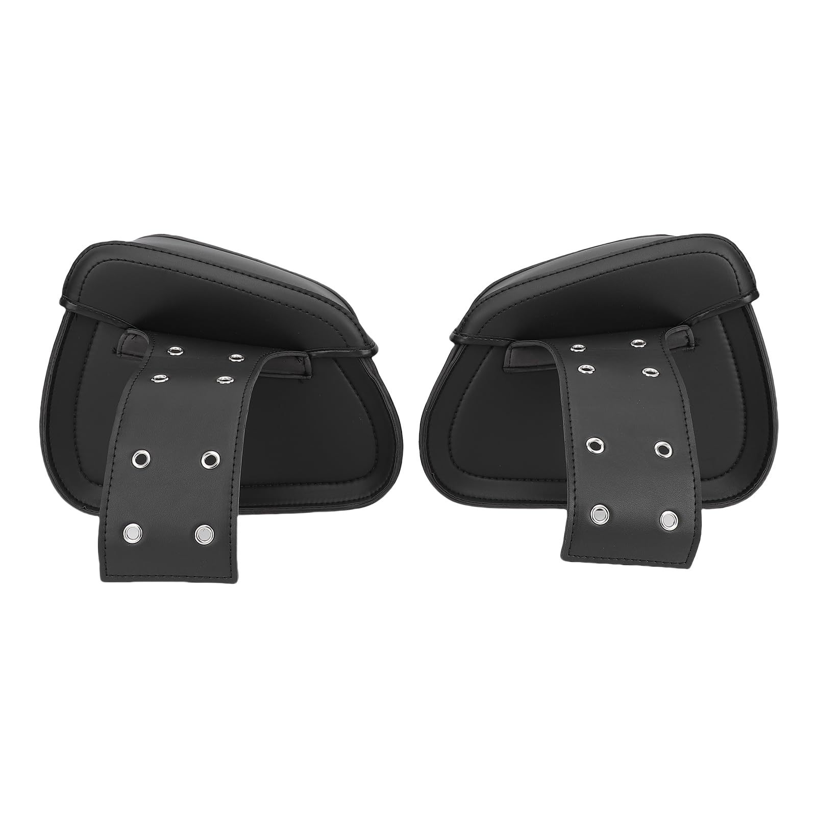 aqxreight Bolsa para Sillín de Motocicleta, Capacidad de 16 litros, Bolsa Lateral Multifuncional de Cuero PU a Prueba de Lluvia para Motocicleta con Reemplazo de Cerradura para V Star 250,