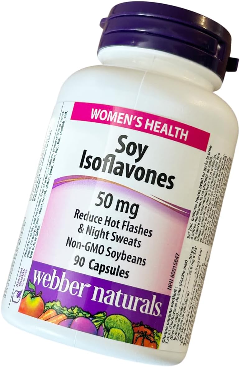 Webber Naturals Soy Isoflavones 50mg 90 Capsules - Image 6