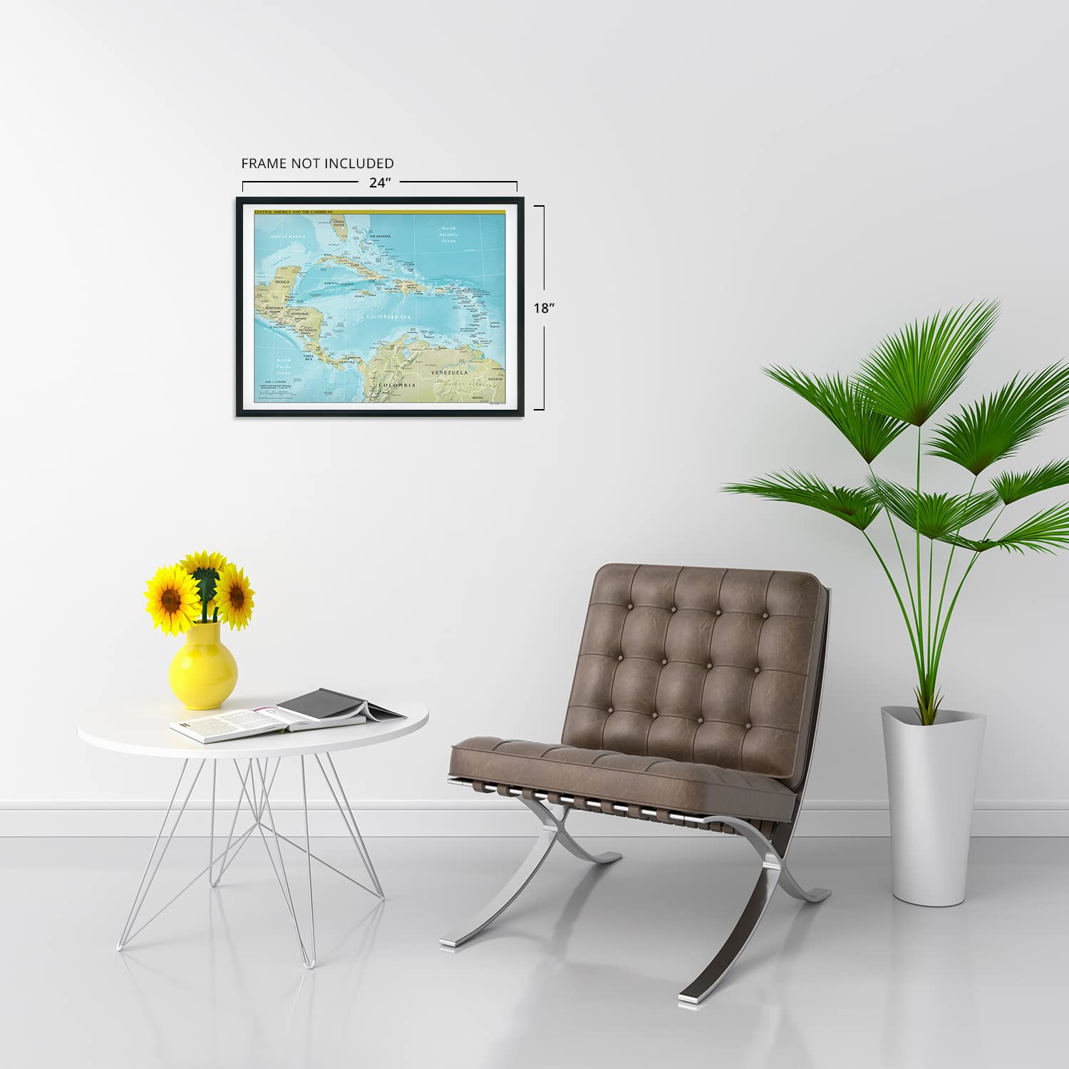 Snapklik.com : 2021 Central America Map - 18x24 Inch Central America ...