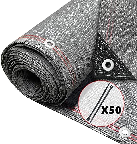 VOUNOT® Malla Sombreo y Ocultación 1.8×10m, Valla Privacidad 230 ...