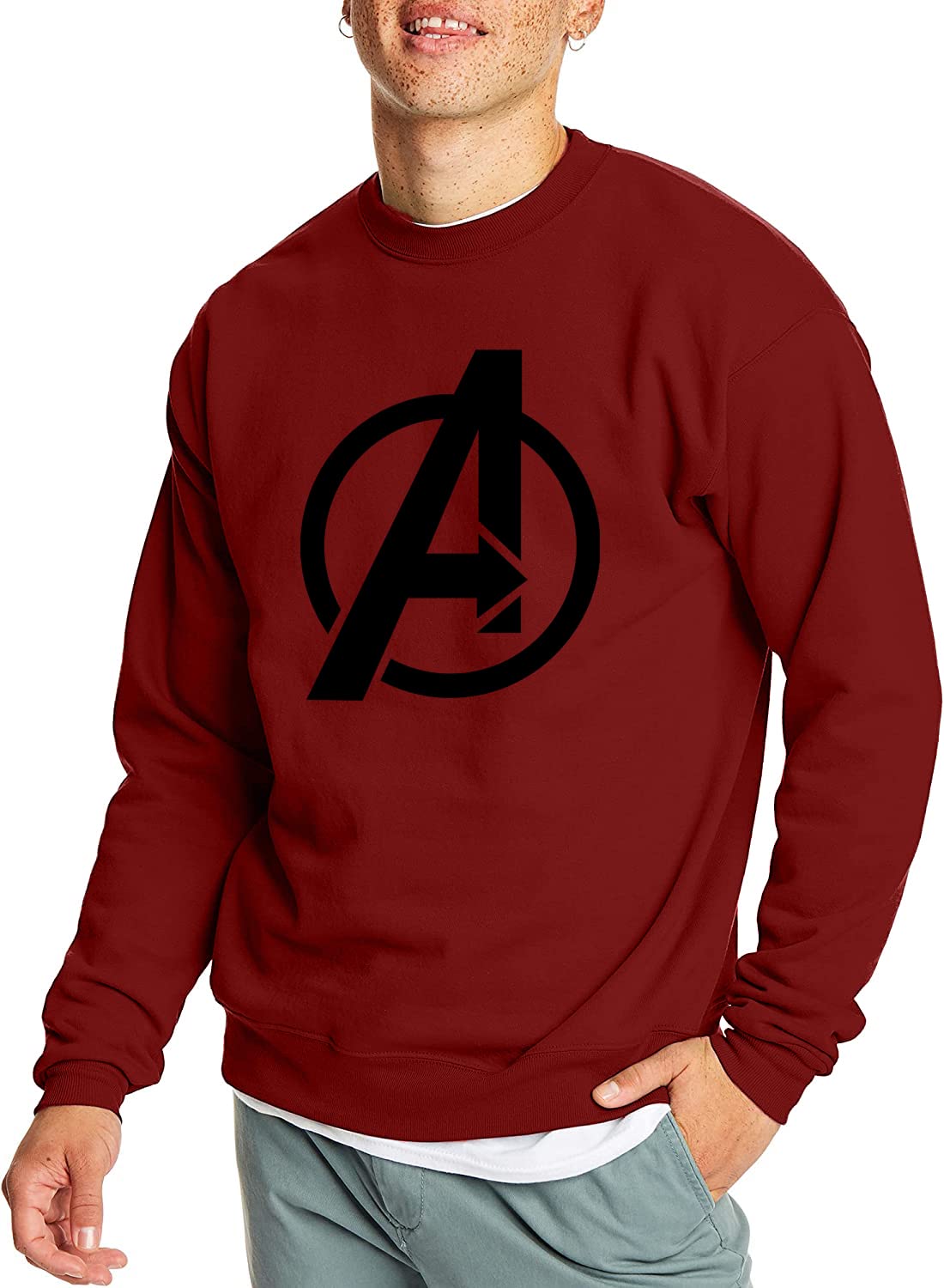 TrillionMen's Avenger Print Polyester Blend Sweatshirt