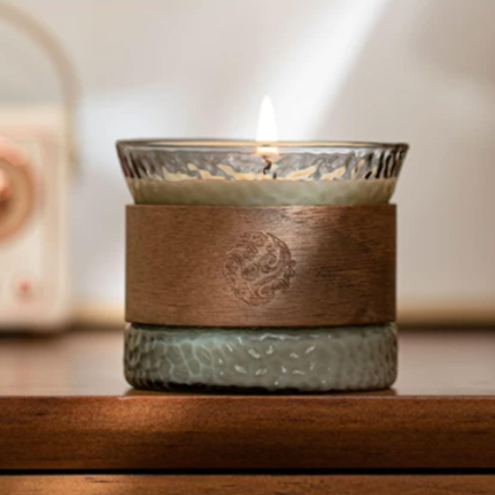 Exquisit Keramikkerzen, wiederverwendbare Kerzen im Glas, moderne Aromatherapie-Kerze, langlebig, sauberes Brennen for Schlafzimmer, Büro weich