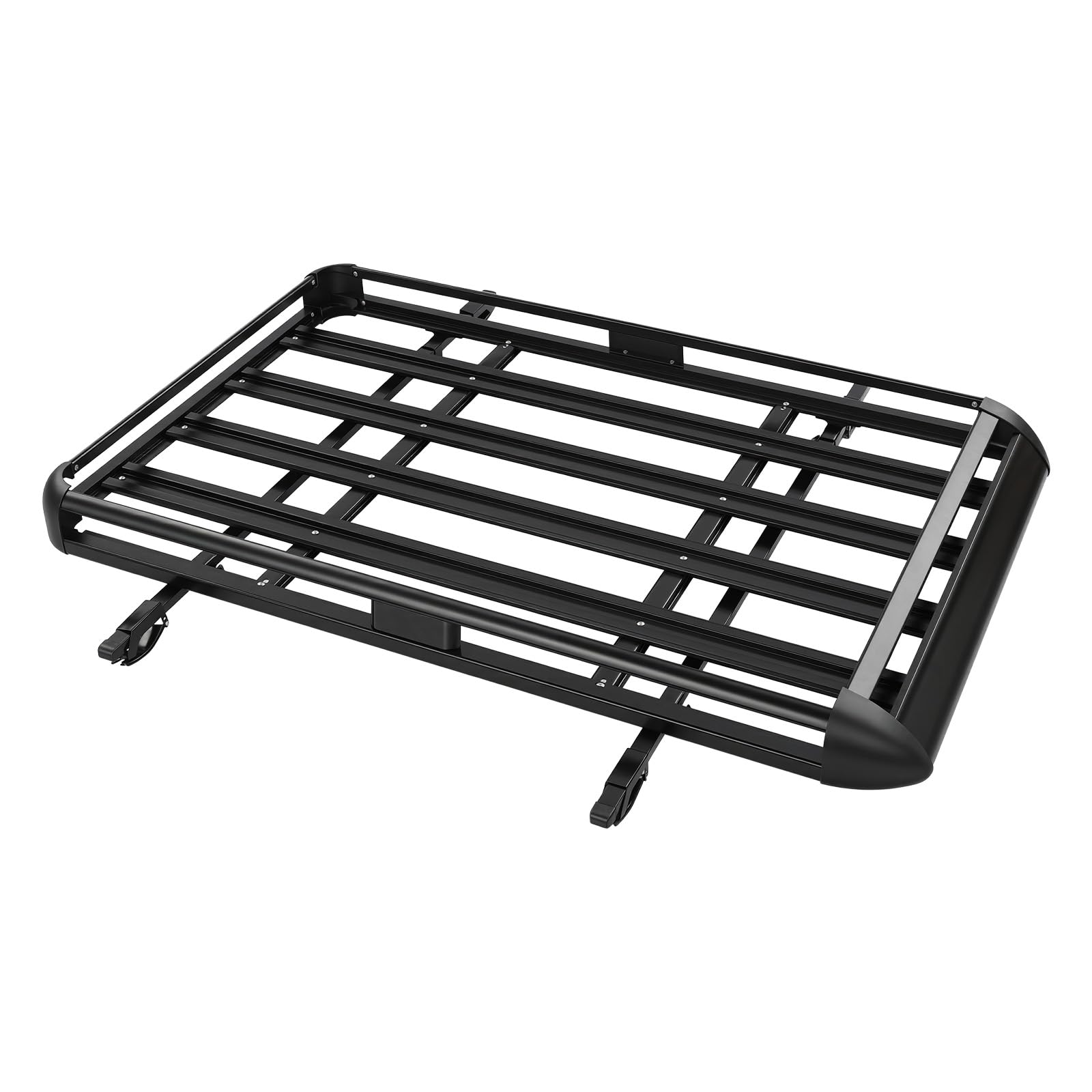 Dachgepäckträger Korb Auto Dachkorb Universal 150KG Tragfähigkeit 160CM | Dachgepäckträger Verstellbare Breite 100-135CM, Aluminium+eisen, Leicht nur 10.2KG für Suv mit Eingebauter Reling 160 * 100
