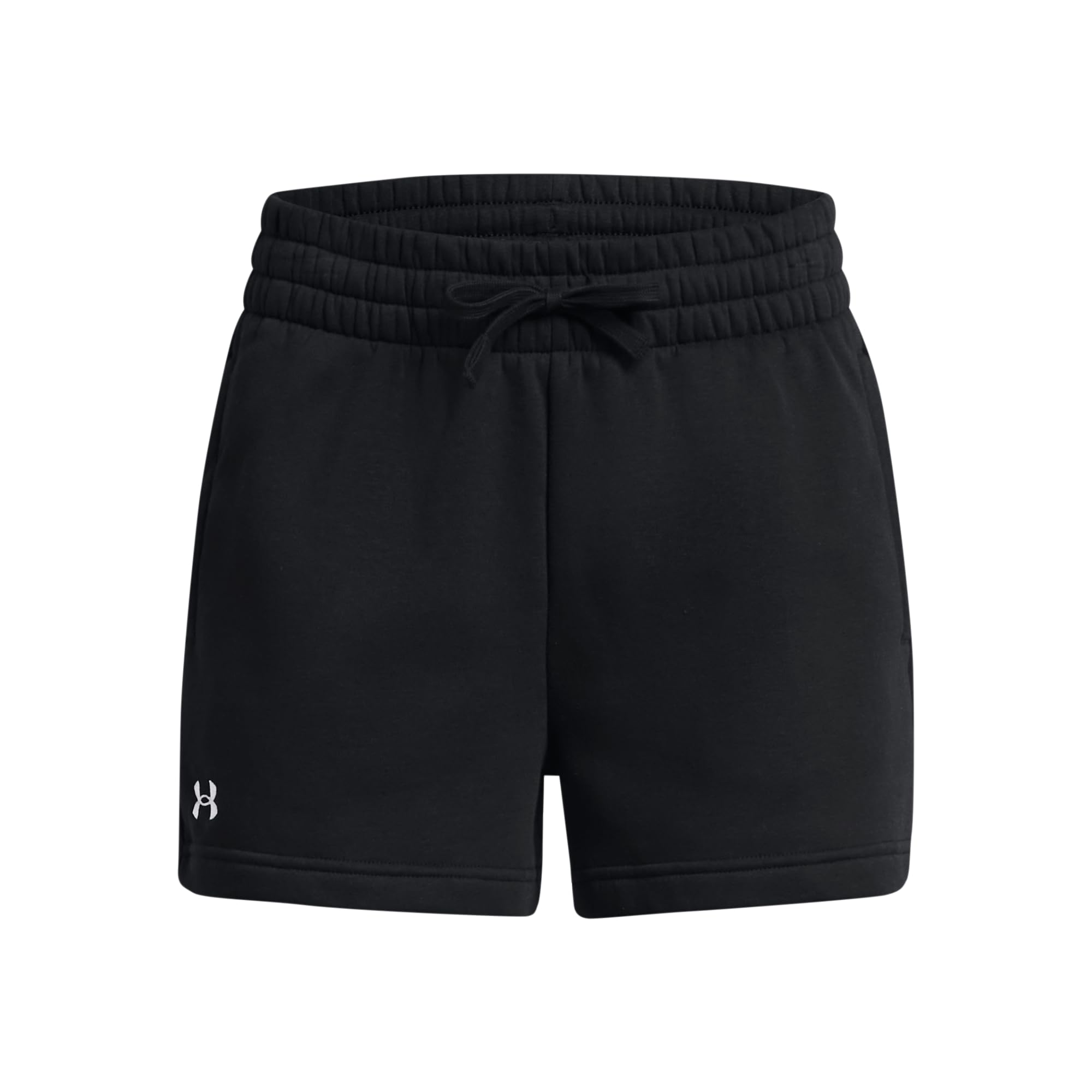 Under Armour Men's Black Ua Zone Logo Print Elastic Waist Casual Shorts Shorts 1383389-001 Cm