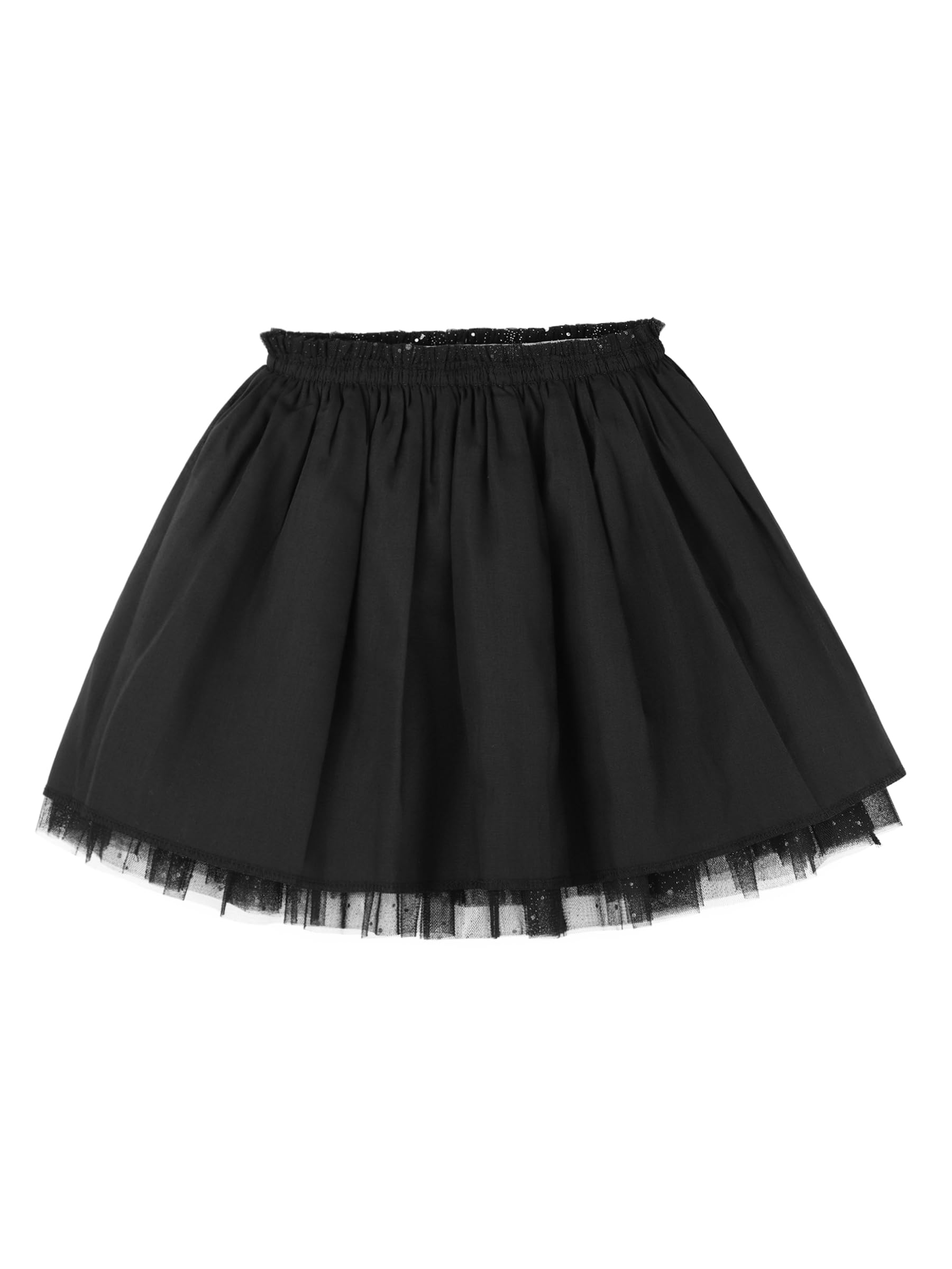 Bébé Tout-Petit Enfant Fille Jupe Tutu Ciel Étoilé Paillettes Jupe Princesse Mini Jupe Jupe de Tulle Jupe de Ballet avec Taille Élastique Adorable Mode pour Les 2-10 Ans