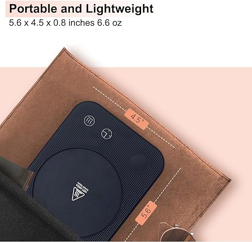 Miniatura 5 de Lesipee Calentador de taza de café, calentador de café eléctrico con apagado automático para escritorio de oficina, calentador de velas con 3