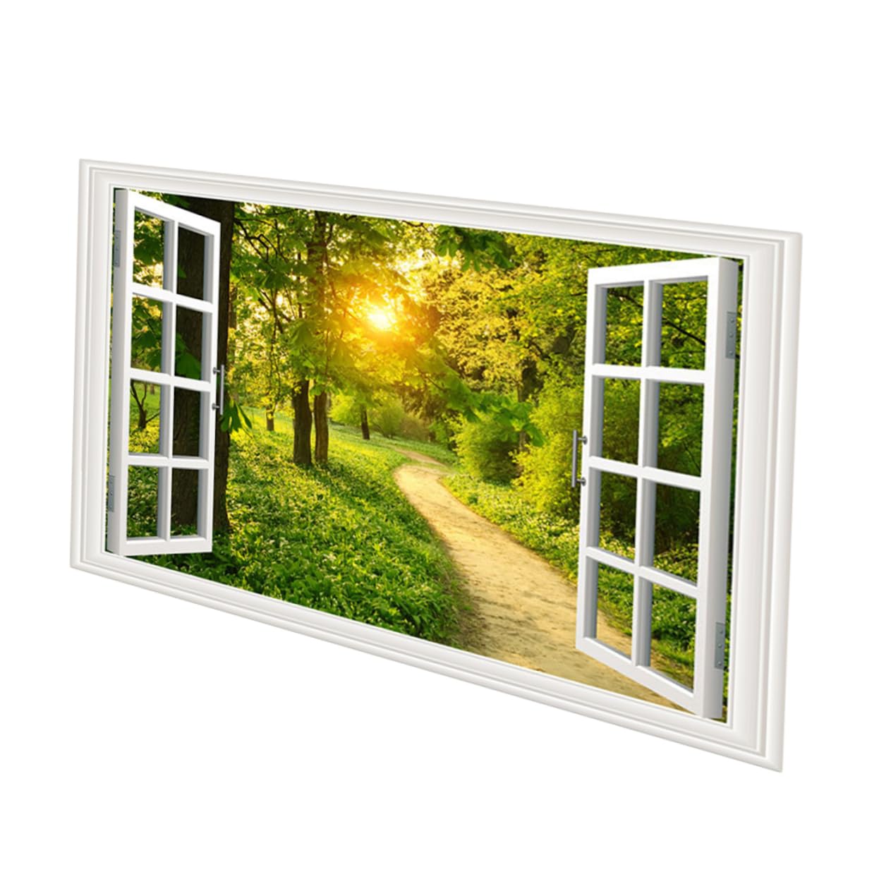 Faux fenêtre sticker amovible UPKOCH pour masquer un mur abîmé