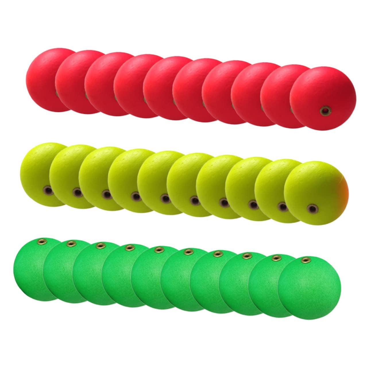 30pcs Fishing Float Foam Fishing Bobbers Stops Fishing Tools Crappie Floats Slip Floats Fishing Lure Float Balls Slip for Crappie Eva Foam Floats Sponge Round