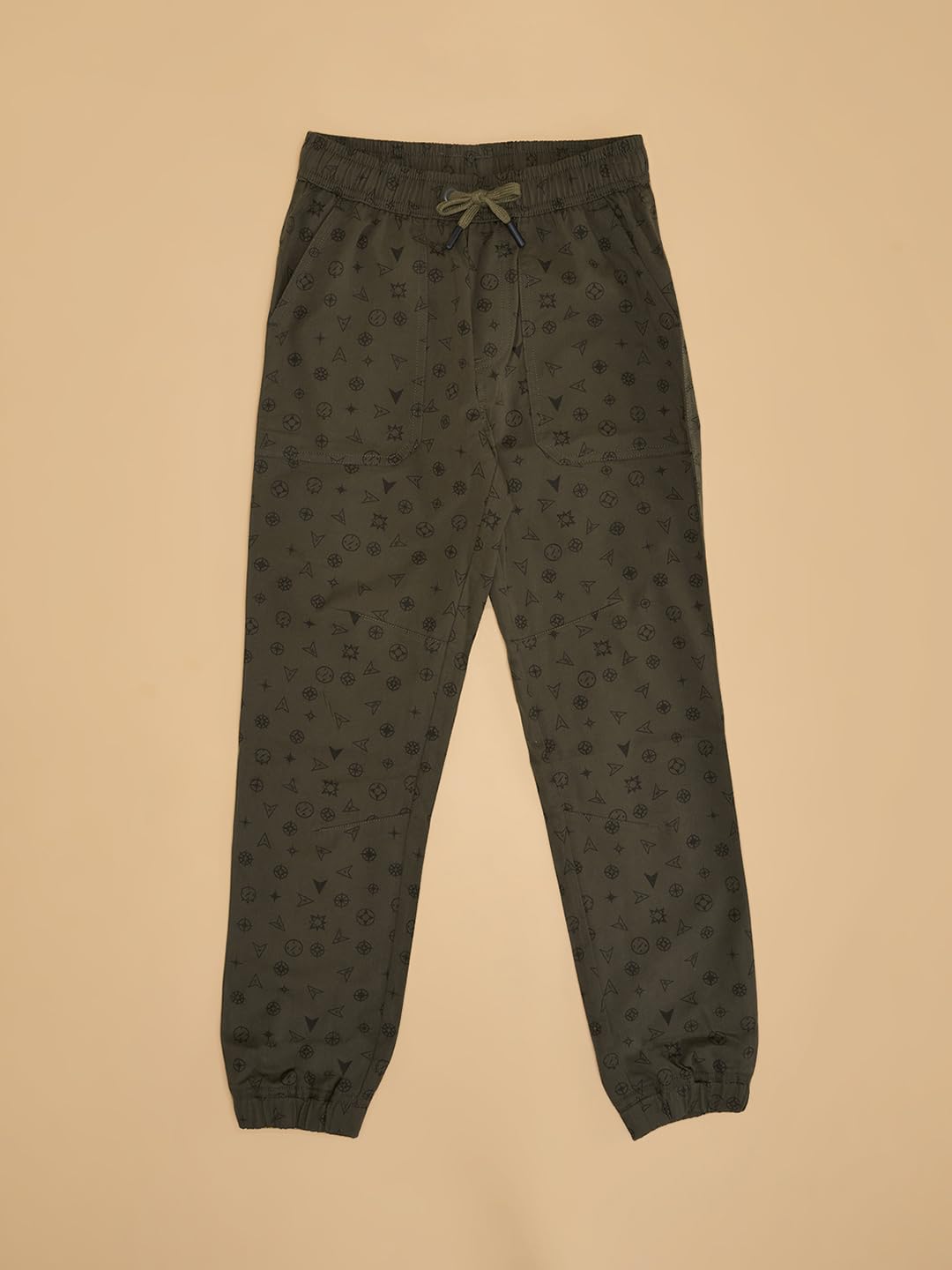 Pantaloons Junior Boy's Olive Joggers,Deep Olive,9-10 YRS 1