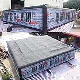 26x26ft Halloween Blood Haunted House Inflatable Maze with Removable Cover Kids Inflatable Laser Maze Game（8x8m with Blower）