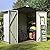 Patiowell 6x4 FT Outdoor Storage Shed, Garden Tool Storage Shed with Sloping Roof and Double Lockable Door, Outdoor Shed for Garden Backyard Patio Lawn,White