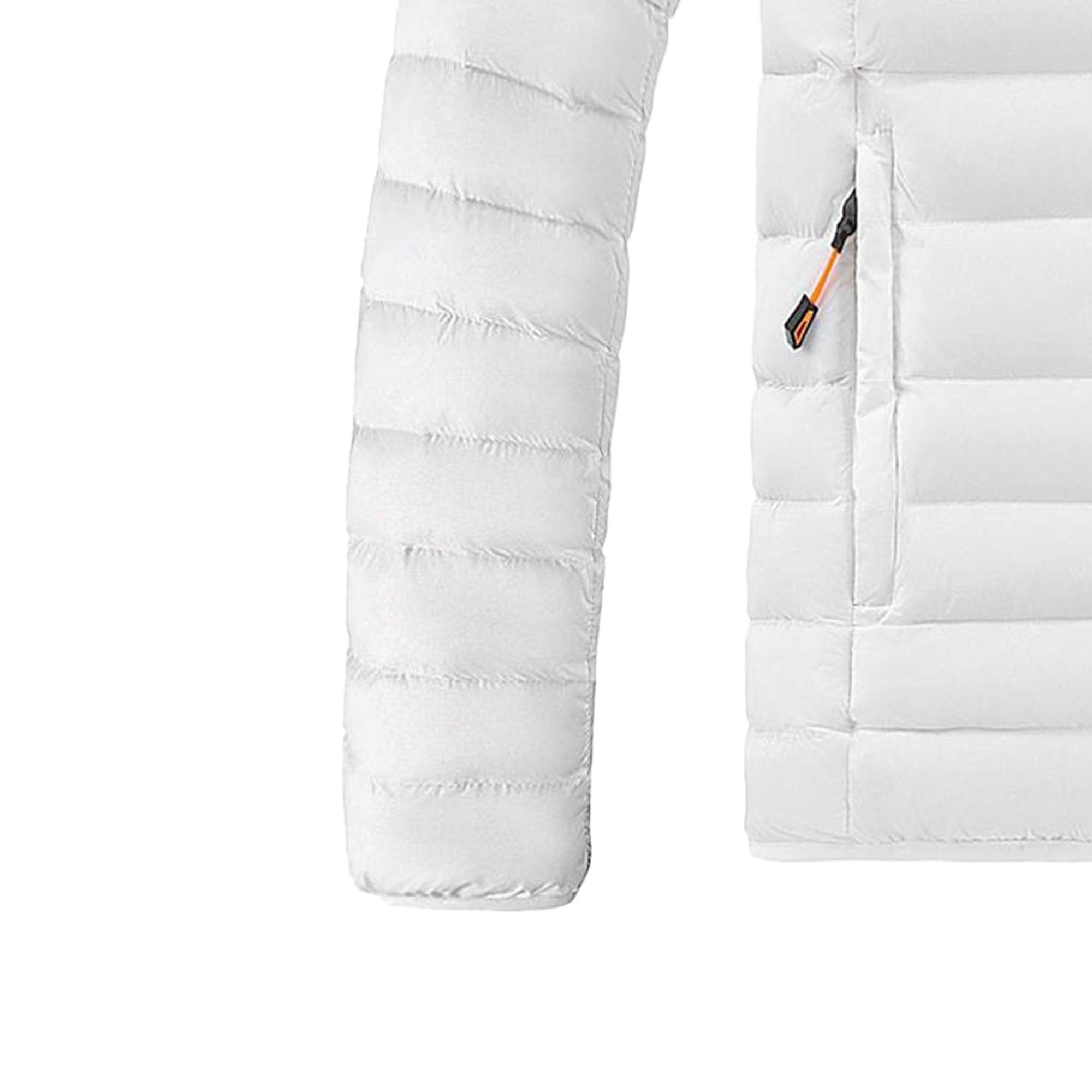 DGKaxiyaHM Veste Bouffante à Capuche Pour Hommes Manteau D'Hiver Matelassé LéGer De Couleur Unie Veste En Duvet MatelasséE Coupe-Vent