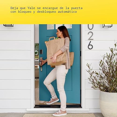 Miniatura 9 de Yale Assure Lock YRD430-F-WF1-BSP - Cerradura de puerta inteligente de 2 táctiles sin llave negra con teclado de pantalla táctil conectado Wi-Fi y