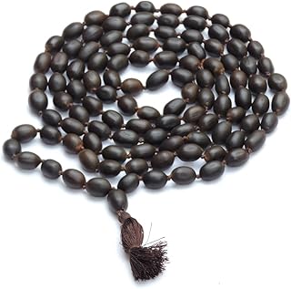 HealthGoodsIn - Meditation (Japa) Lotus Beads Mala with 108 + 1 Beads (9-10 mm Sized Beads) - Pack of 1 Mala