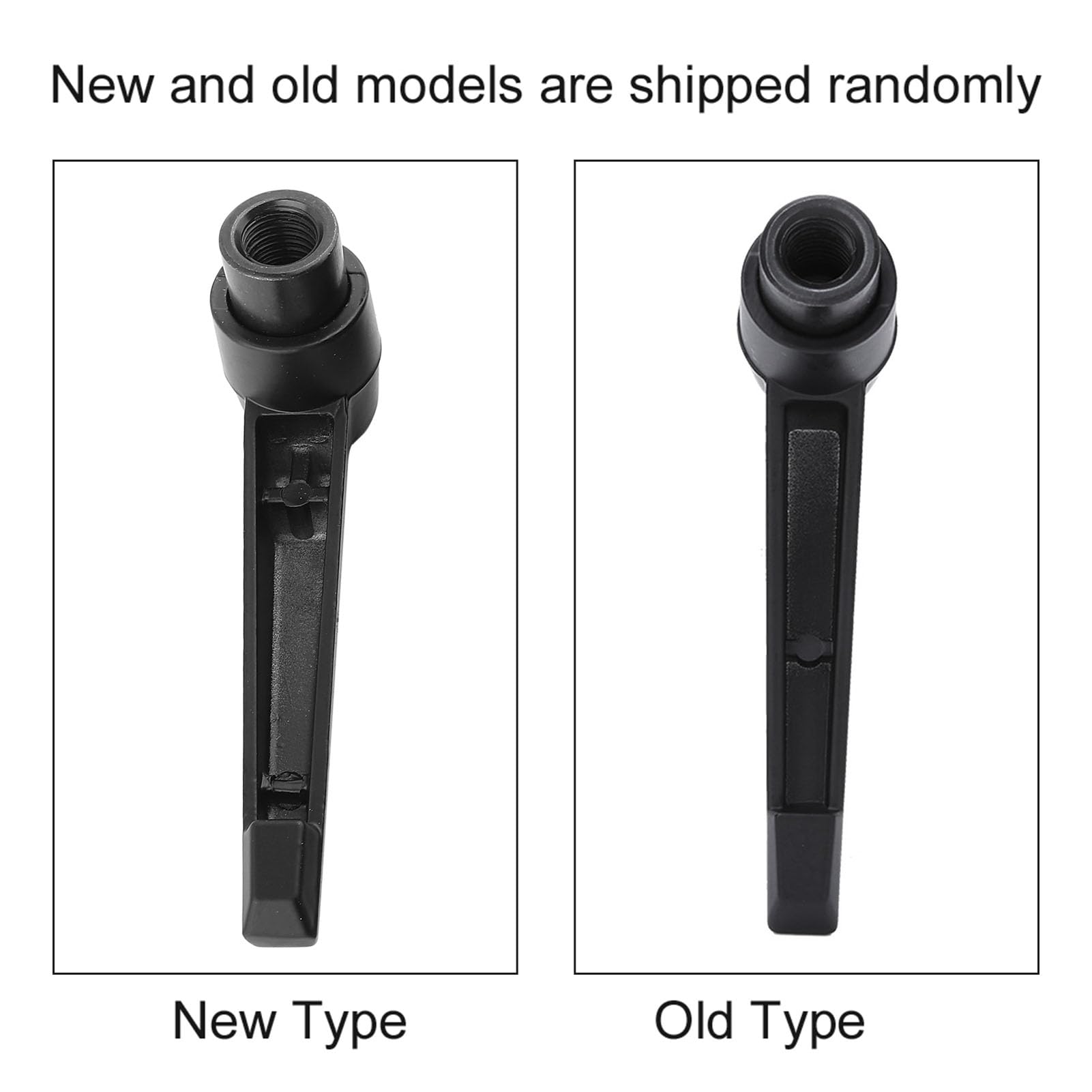 TANIQIACA 4PCS Metal Adjustable Fixing Handles with Female Thread, Universal for Machinery Equipment, Resistant, Black (Internal Thread M8 (Handle Length 63))