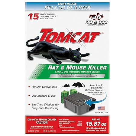 Tomcat 0370910 Tier 1 Refillable Rat & Mouse Bait Station