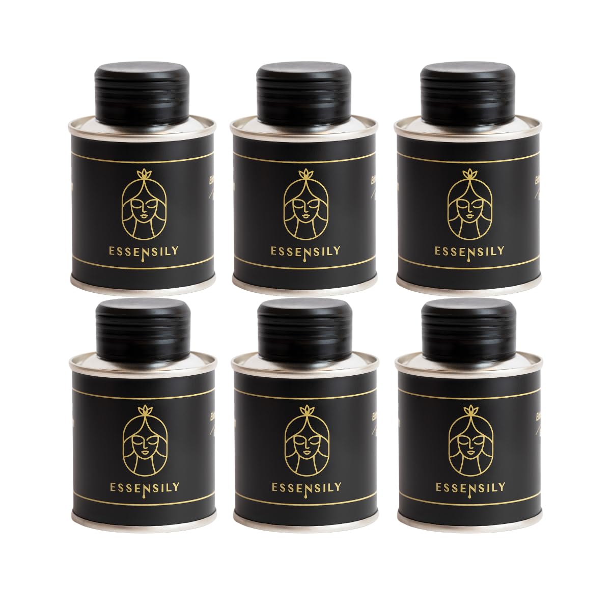 Olio Extravergine di Oliva 100 ml – Mini Bottiglia – Bomboniere e Regali Aziendali – Essensily (6 Pezzi)
