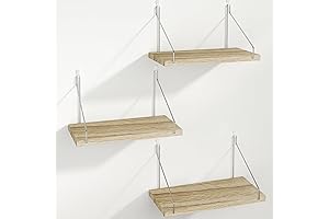 Fixwal Adhesive Shelves for No Drilling Wall Decor