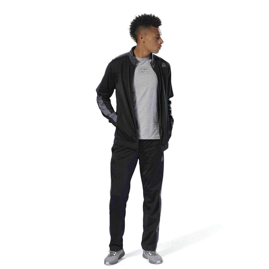 Buy Reebok Men's Tracksuit (D94276-XS_Black_XS) at Amazon.in