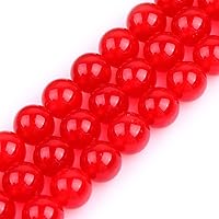 Vista 102 de JOE FOREMAN Cuentas redondas de piedra natural de jade rosa de 0.315 pulgadas para hacer joyas, cuentas de 15 pulgadas, piedras semipreciosas