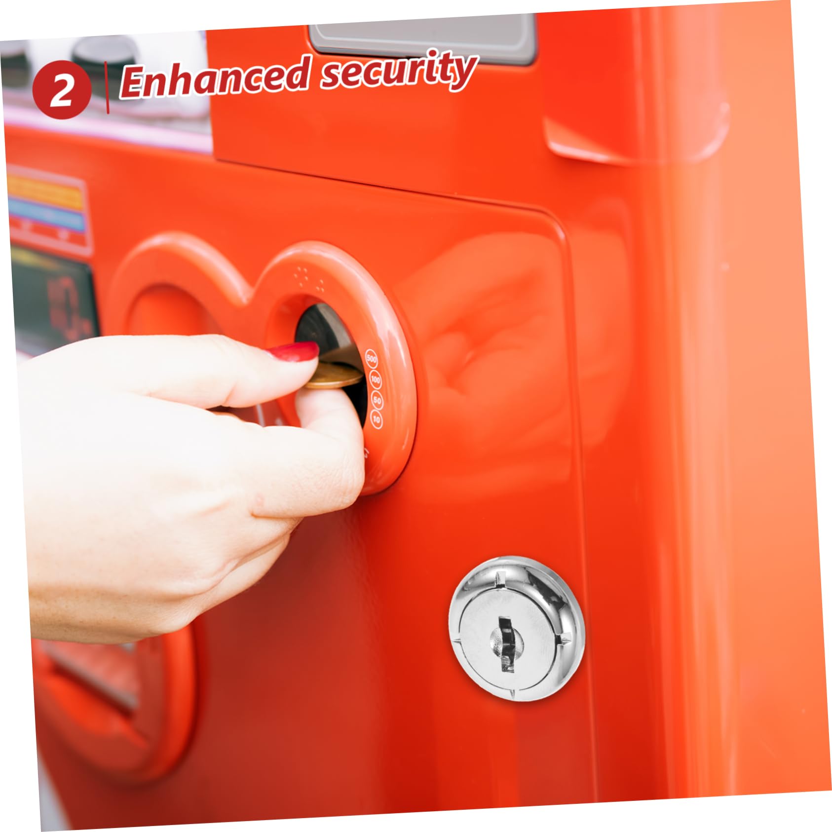 PRETYZOOM Serratura Per Distributore Automatico Di Serratura e Chiave Per Distributore Di Caramelle Ricambio Per Di Sicurezza Per Di Bevande