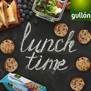 Gullon Gluten Free Chocolate Chip Biscuit Cookies 130 Gr. No Added Sugar, Wheat Free 3 PACK