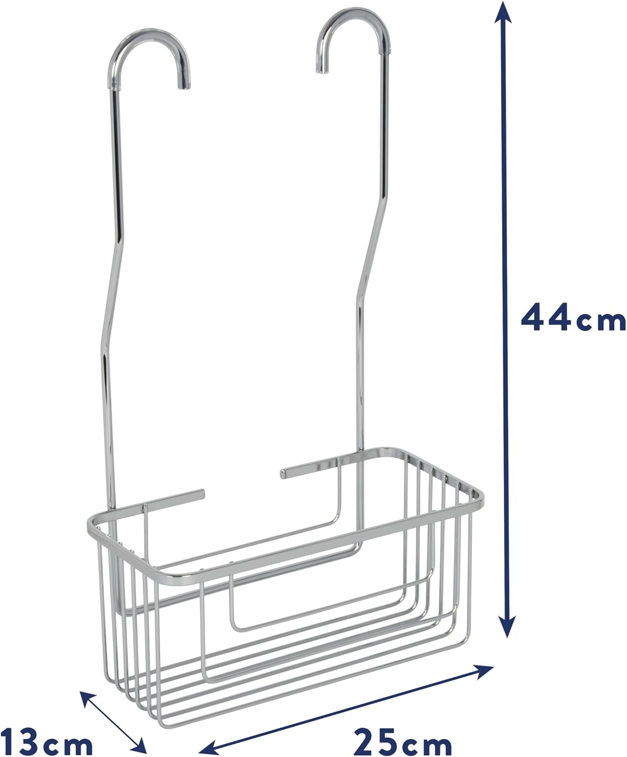 Chrome Shower Mixer Caddy Bathroom Storage Basket, 5 Year Rust Free Guarantee
