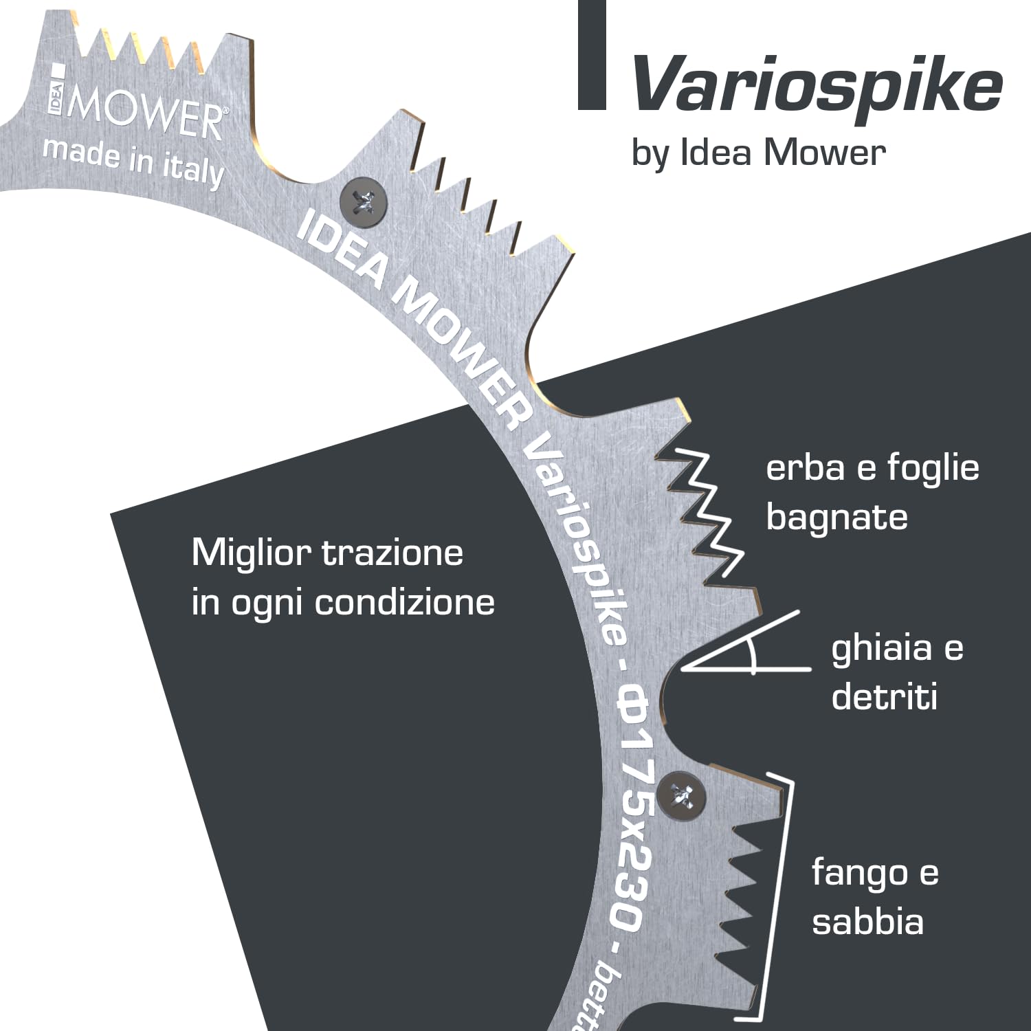 ruote dentate Variospike compatibile con Worx Landroid serie L & Vision