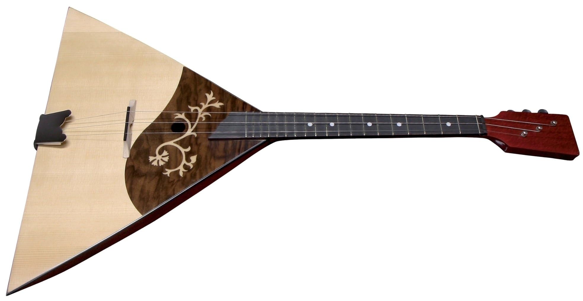 GEWA Prim Balalaika - 3-saitig - Massive Fichtendecke - Massive Ahornmuschel - 19 Neusilberbünde - Hochglanz - Made in Europe