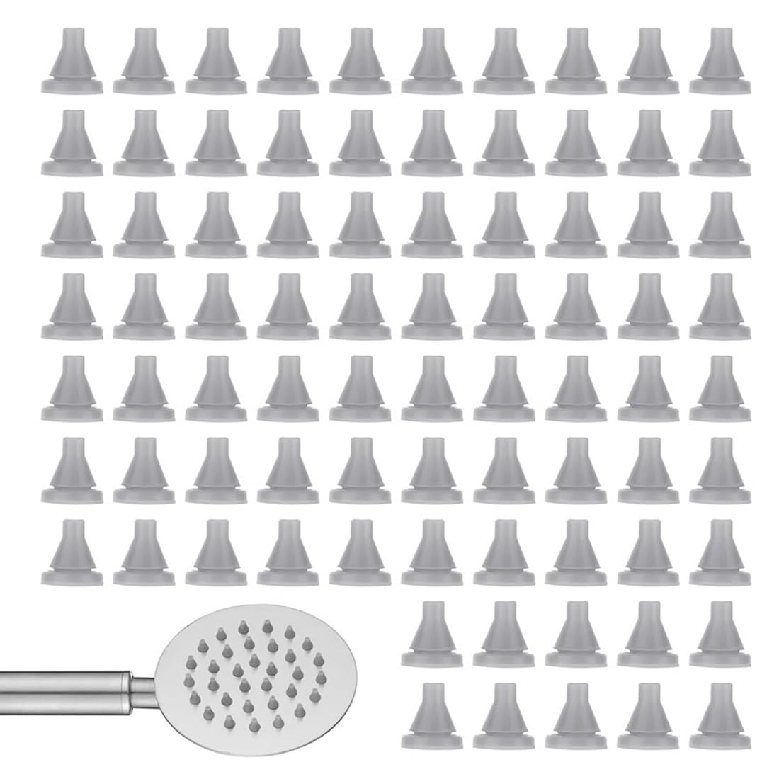 Ugelli doccia in silicone 100 pezzi, ricambio universale per soffioni doccia