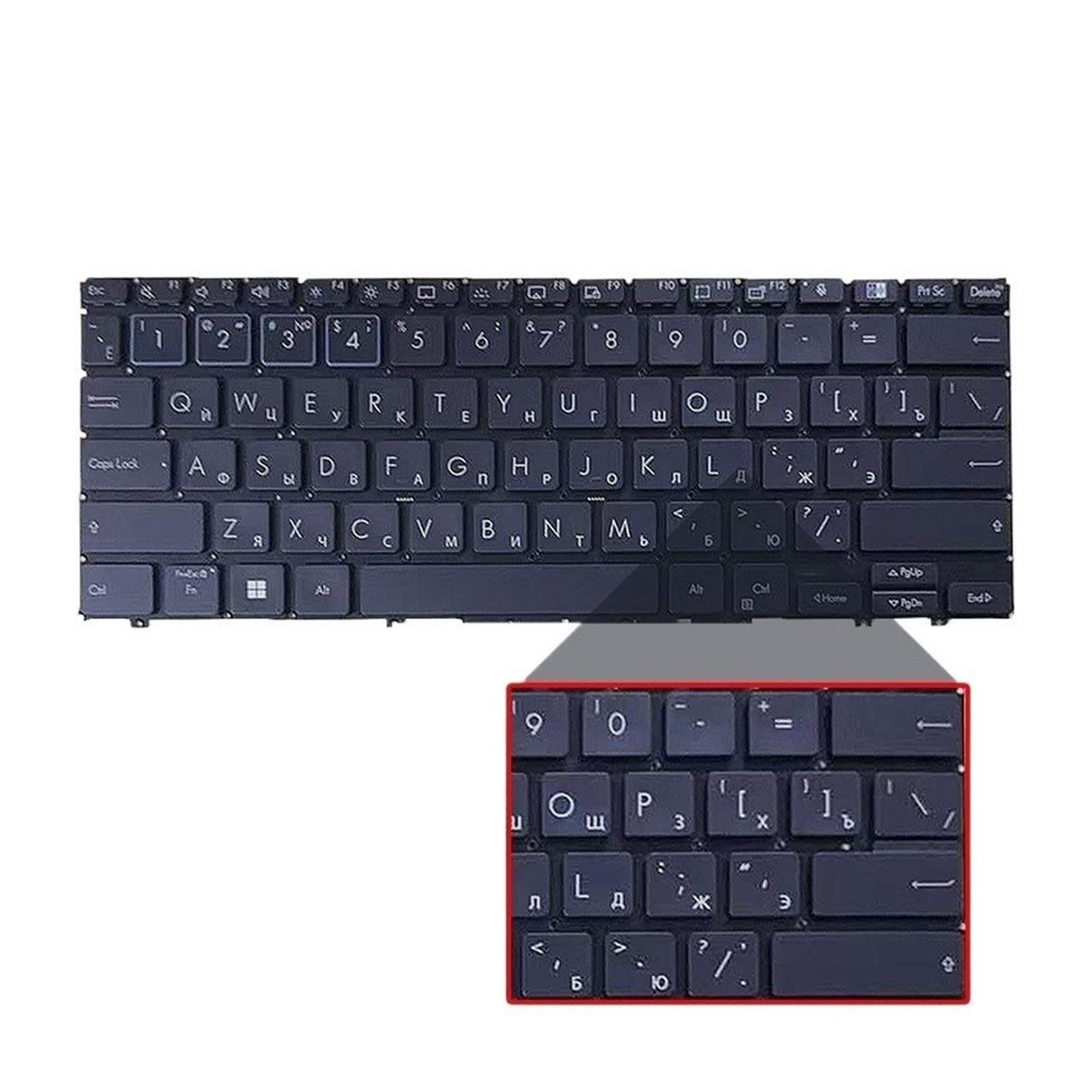 Tastiera portatile americana/spagnola, compatibile con Asus
