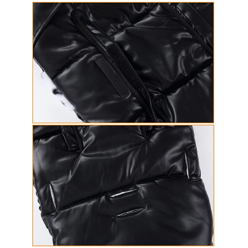 D'hiver Chancelières Universelle pour Poussettes,Accessoire Poussette,Sac de Couchage Bébé Hiver Chaud,Coupe-Vent, Imperméable, Résistant au Froid, Lavable (Kaki)